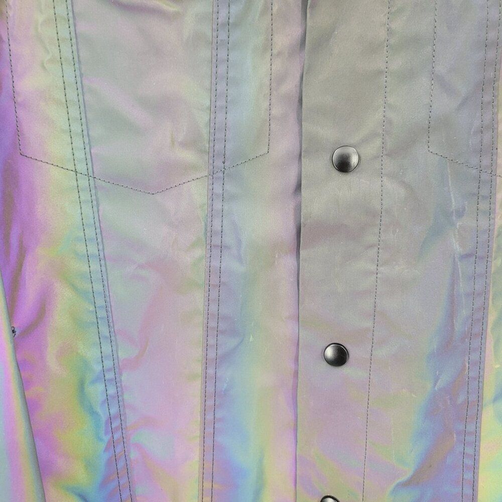 Cult Of‎ Individuality Reversible Type II Denim Jacket Oil Slick Iridescent XL - Picture 8 of 16